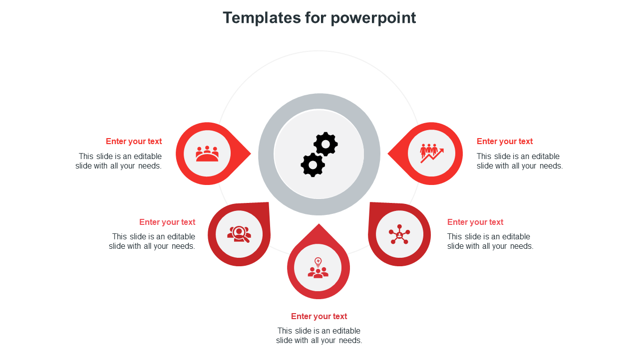templates for powerpoints-red
